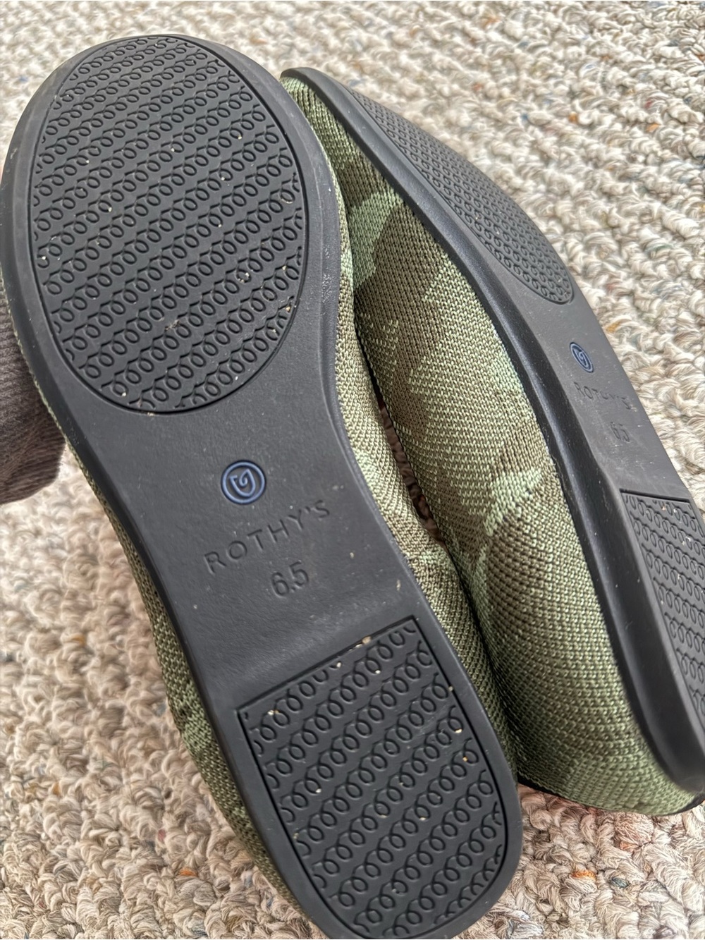 Rothy’s Camouflage loafer Knit Slip-On Flat green women’s size 6.5 - Picture 8 of 11